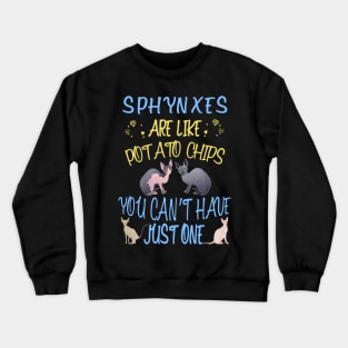 Birthday Gift Idea for Sphynx Lovers Crewneck Sweatshirt